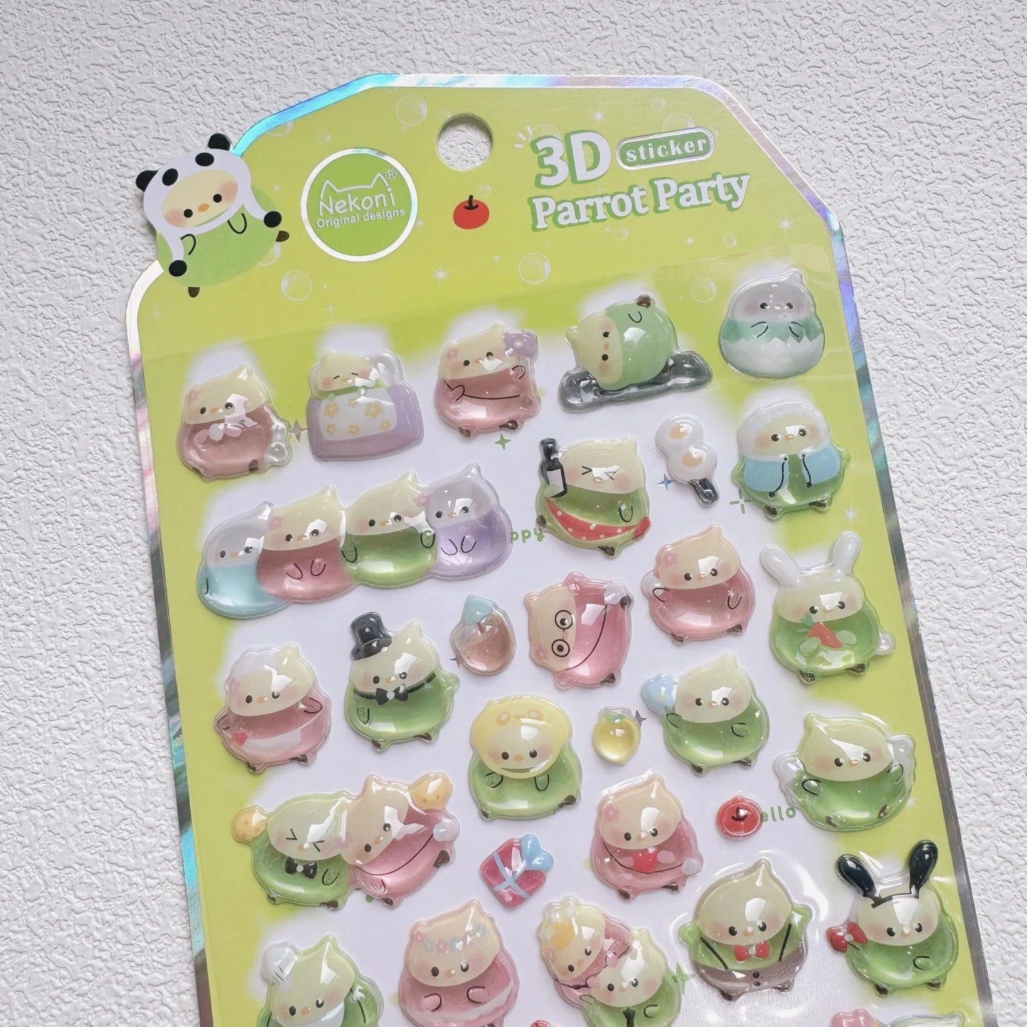 NEKONI Cute Animals Seal Bear Penguin 3D Stickers Scrapbooking DIY Journaling Stationery Diary Cute Stickers School Supply