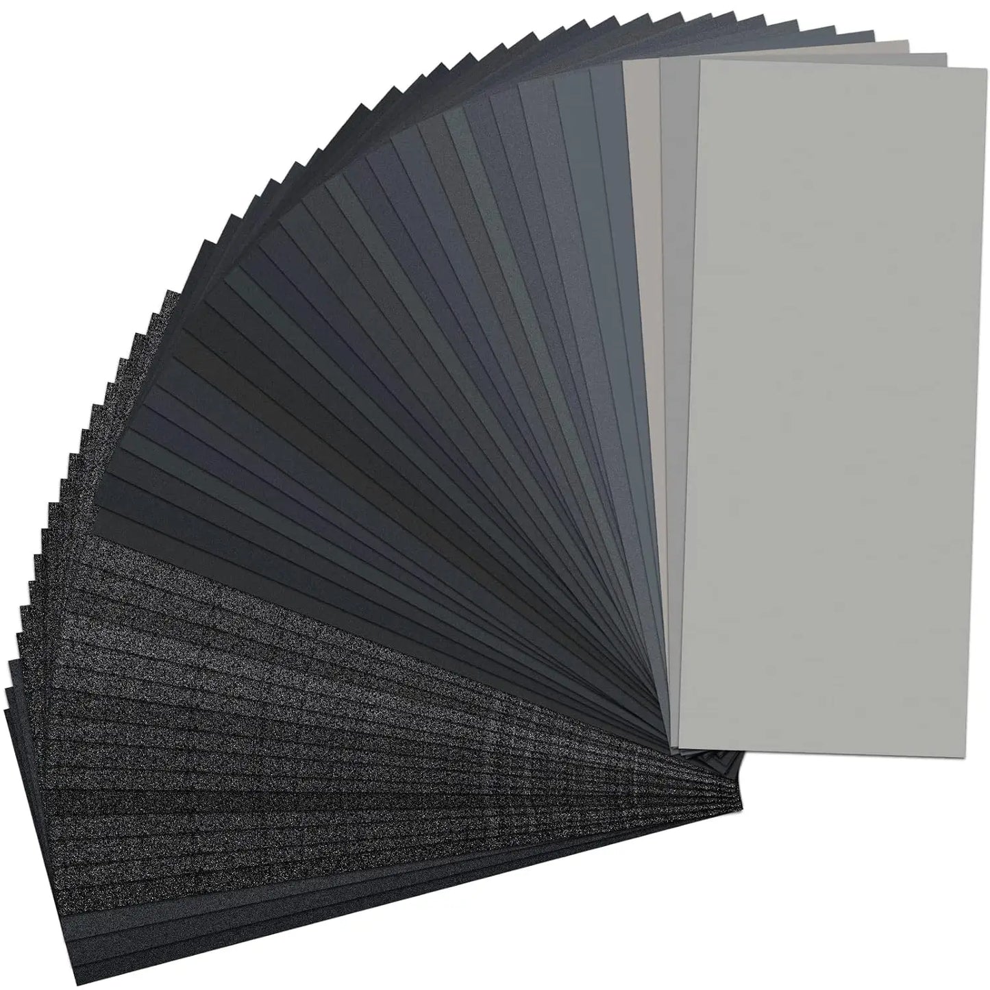 42-Piece Pack of Dry and Wet Sandpaper, 120 to 3000 Grit Combination, 9X 3.6inch, Suitable for Car Polishing, Wood Furniture Processing, and Woodworking Carving, Etc