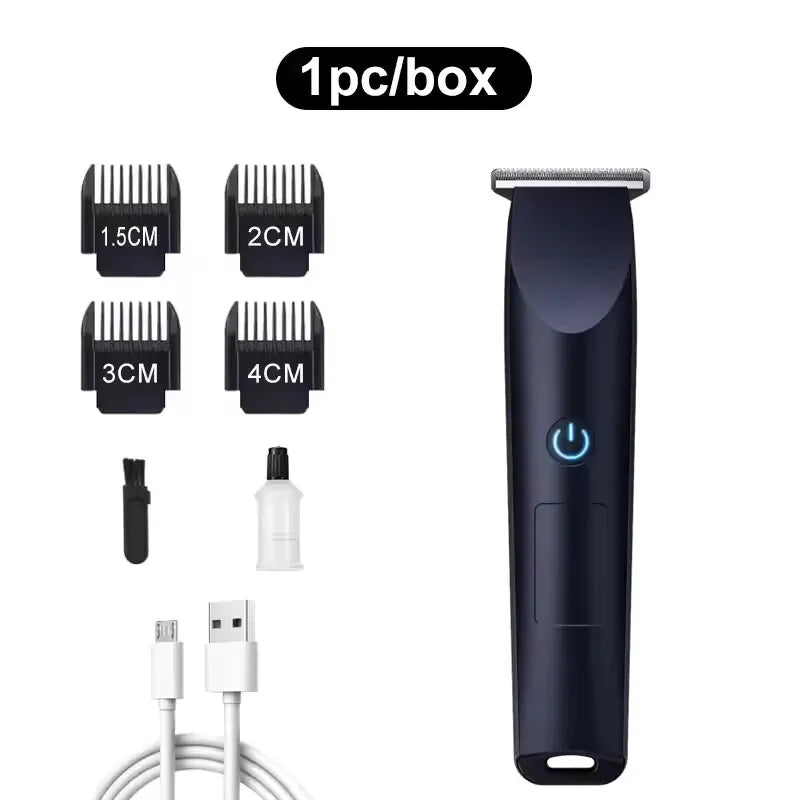 New Electric Hair Clipper Hair Trimmer for Men Body Groomer & Pubic Waterproof Hair Trimmer Replaceable Ceramic Blade 2026