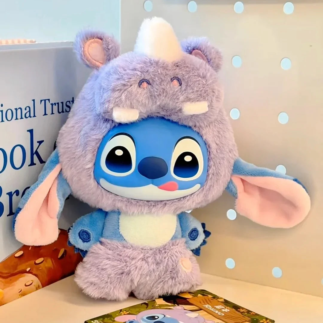 NEW Disney Stitch Wild Animal Series Blind Box Plush Dolls Pendant Cute Doll Ornament Mystery Box Surprise Toys Gifts