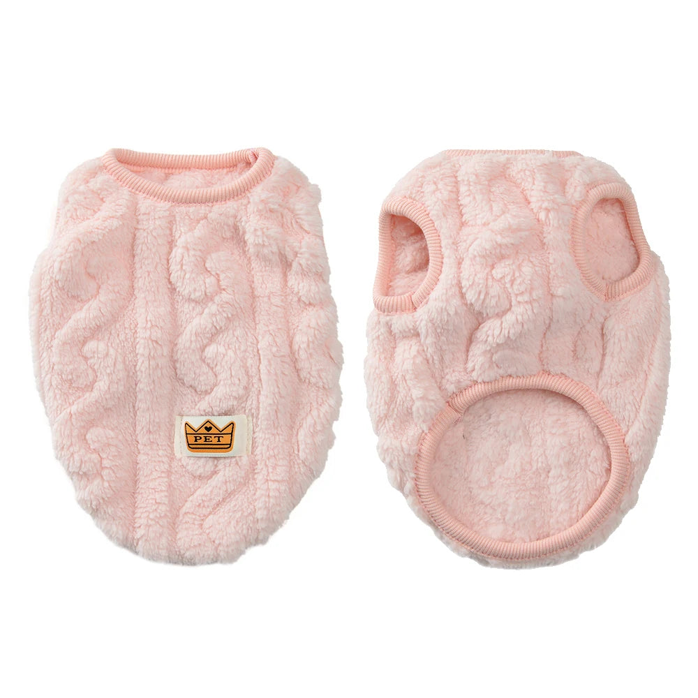 Soft Cozy Cat Clothes Autumn Winter Warm Fleece Sweatshirt for Small Dogs Puppy Kitten Jacket Coat Pet Sphynx Costume Sweater
