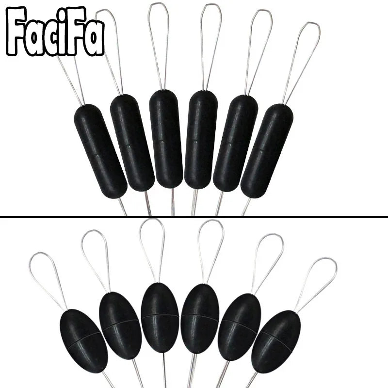 60 pcs 10 Group Rubber Silicon Space Bean Profession Fishing Float Resistance Anti-Strand fishing Line gear Connector Stopper