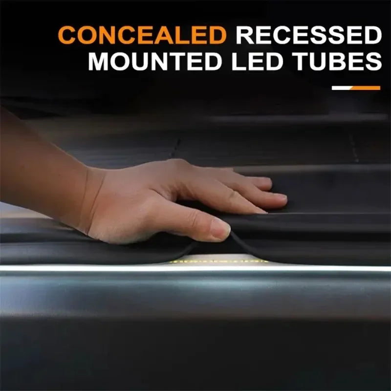 Car High Brightness Trunk Lighting Ambient Light Interior Decoration LED Wiring Free Automatic Sensing Tailgate 2/4M Light Strip