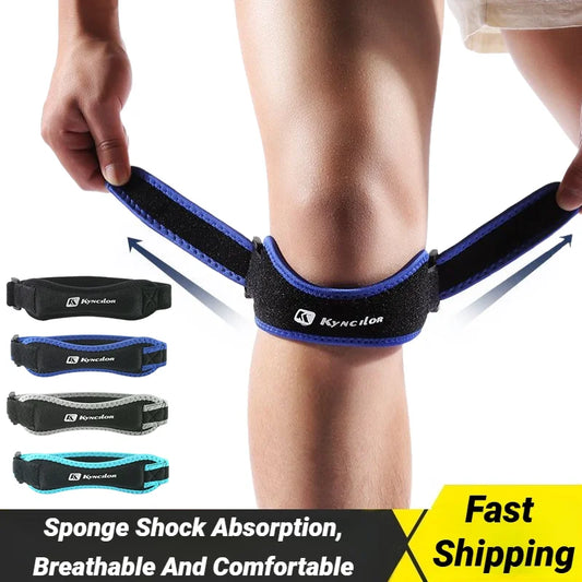 Patella Band Protection Kneecap Knee Tendon Support Strape Brace Adjustable Absorption Compression Pad Basketball