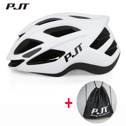PJT Cycling Helmet Man Women Road Mountain Bike Helmet Outdoor Bicycle Skateboard Scooter Integrally-Molded Ultralight Helmet