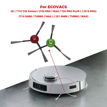 Accessories For ECOVACS Deebot T8 AIVI N8 Pro AIVI N9 N10 N10 Plus Side Brush,Main Brush,  Filter, Dust Bag,Hepa Filter
