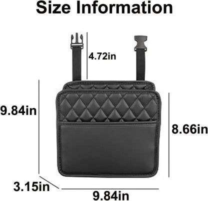 Car Organizer Multi-functional Car Seat Storage Bag Waterproof Hanging Car Seat Organizer Garbage Bag Suitable for Most Car