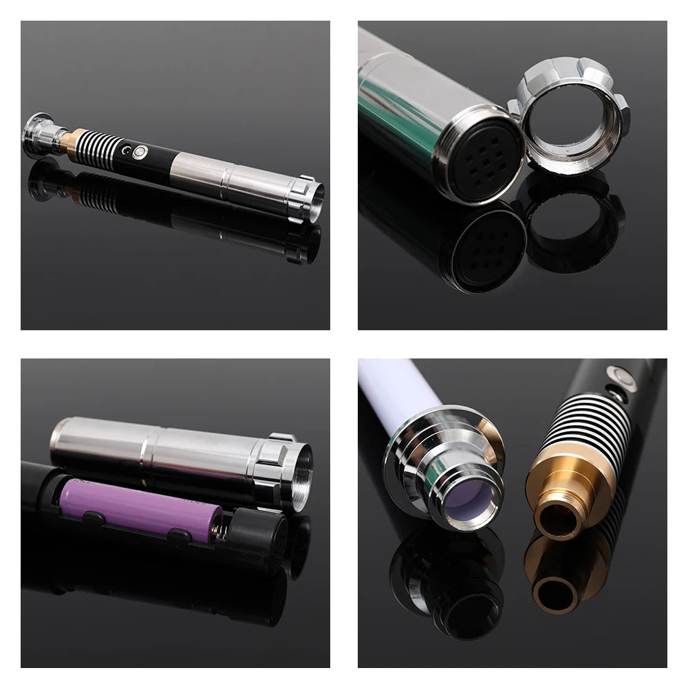 Luke RGB Lightsaber Laser Sword Metal Flashing Rave Cosplay Toys Soundfonts Force FX FOC Blaster Toy  Espada Sabre De Luz