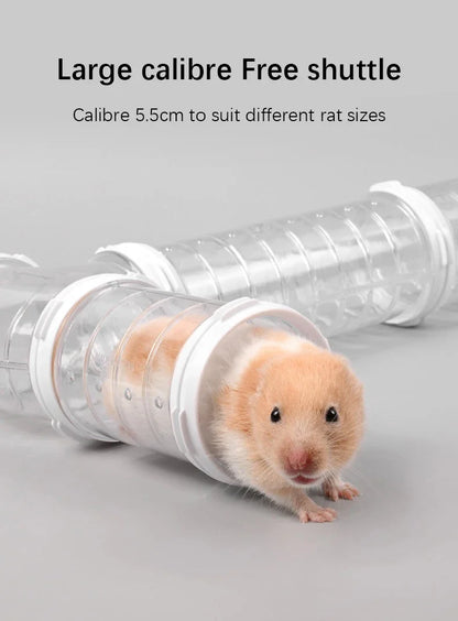 New Hamster Coop External Pipelines Can Be Randomly Spliced DIY Landscape Design Pipes Hamster Cage Modification Movement Tunnel