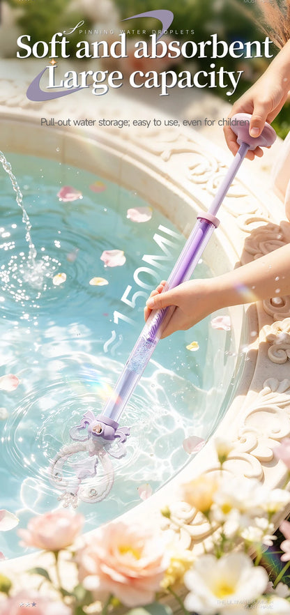 Magic Fairy Wand Water Gun Sparkling Summer Water Play Toy for Kids Adults Birthday Gift Water Battle Cannon