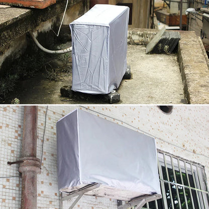 Air Conditioner Cover Anti-Dust Anti-Snow Waterproof Sunproof Conditioner Protectors for Outdoor Anti-Dust Cleaning Bag Rainproo