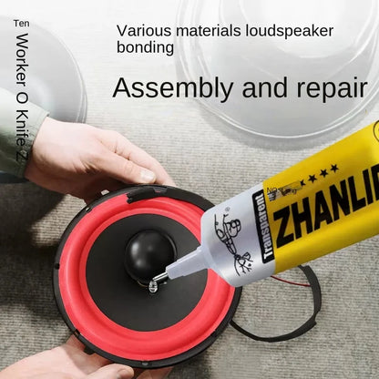 Zhanlida 15ml 50ml 80ml Black/transparent Speaker Repair Glue Foam Side Dust Cap Rubber Edge Cone Basin Strong Adhesive