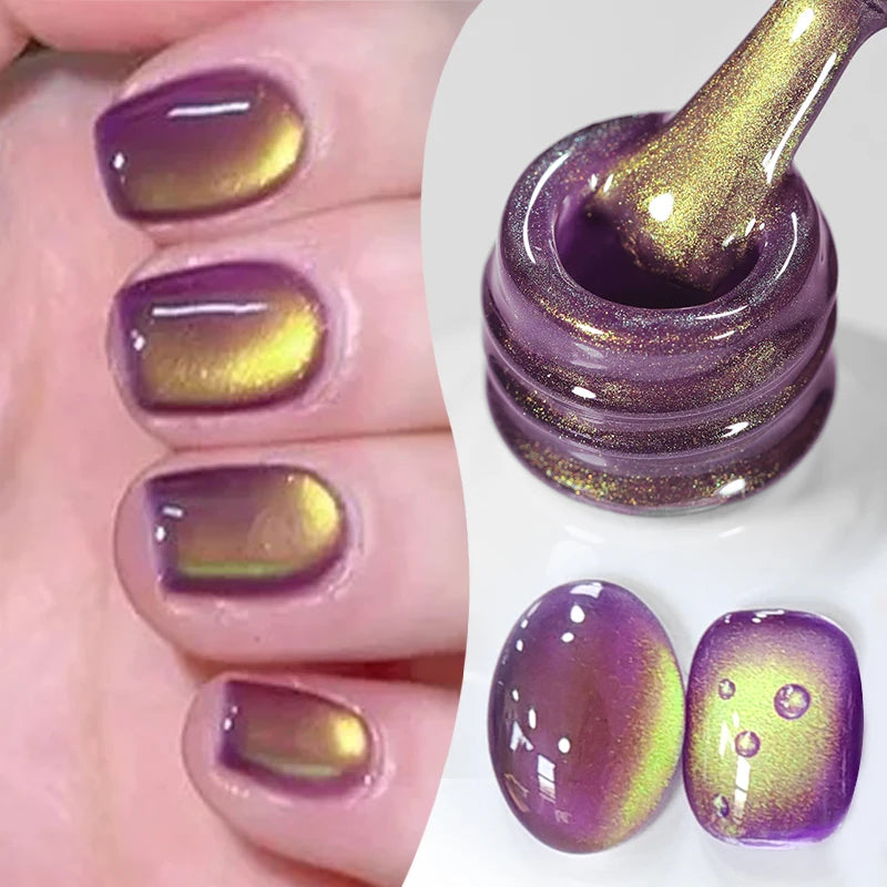 BORN PRETTY 10ml Brown Purple Black Red Cat Magnetic Gel Polish Manicure Soak Off UV Gel Nail Art Varnish Autunm Winter Nails