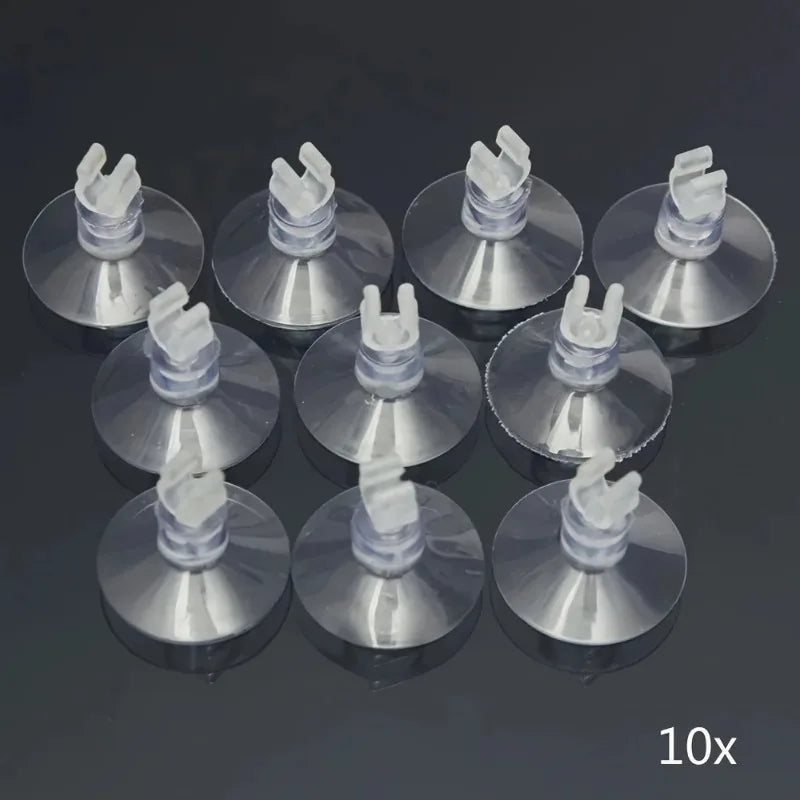 5pcs/10pcs Rubber Aquarium Fish Tank Suction Cup Holders for Air Hose Tube Oxygen Pump Adjustable Strong Sucker Durable PVC Glas