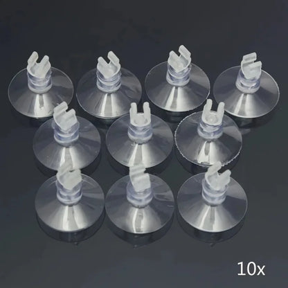 5pcs/10pcs Rubber Aquarium Fish Tank Suction Cup Holders for Air Hose Tube Oxygen Pump Adjustable Strong Sucker Durable PVC Glas
