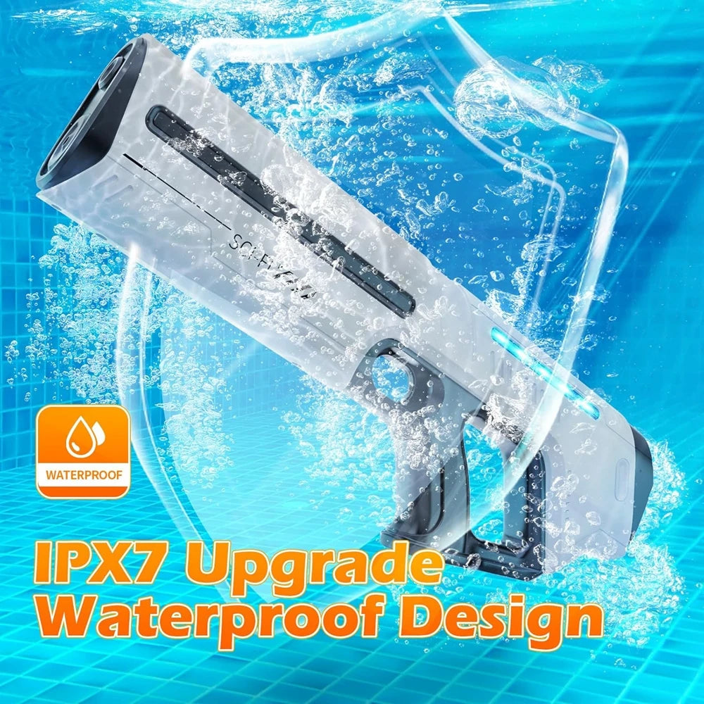 Electric Water Gun Toy for Adults Powerful Automatic Suction Water Blaster Summer Gift Beach Pool Garden Game Outdoor Fun Toy