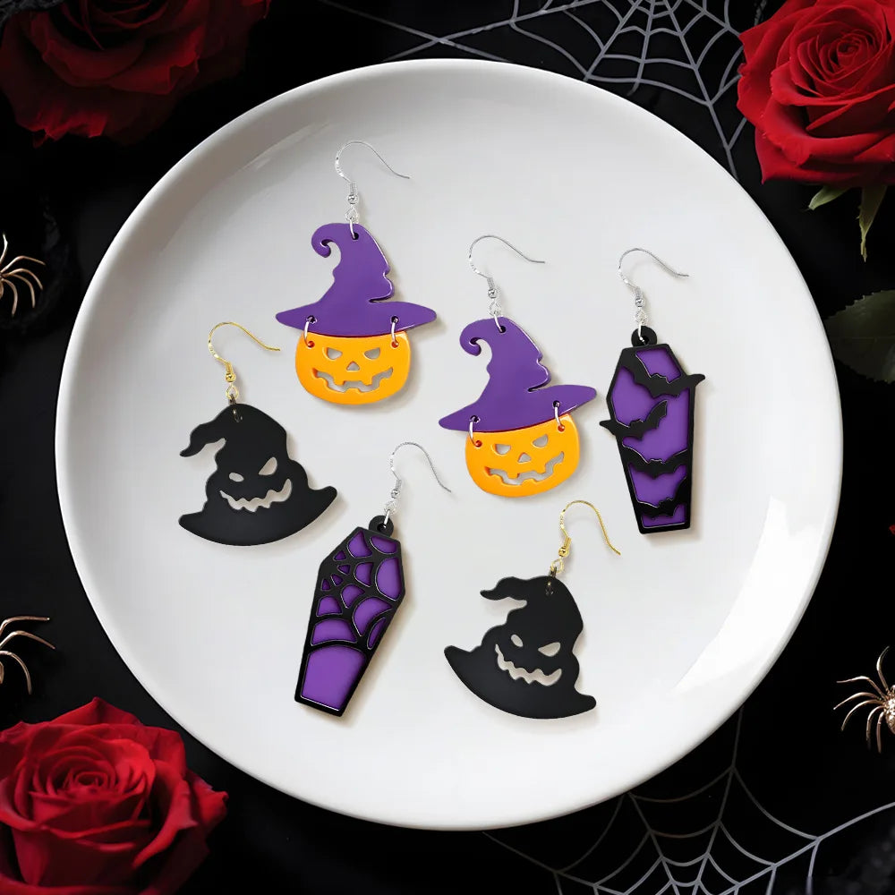 Christmas Silicone Resin Earring Molds with Holes Jewelry Pendant Mold Halloween DIY Ornaments Bracelet Gifts Macking Mould Kit