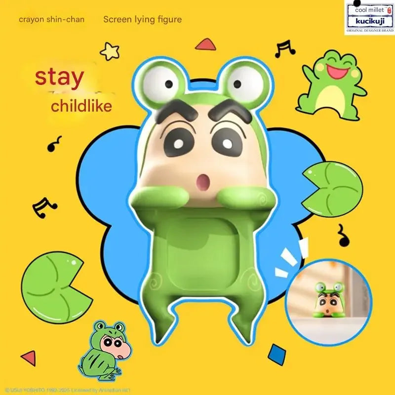Kucikuji Original Crayon Shin Chan Blind Boxs Toys Kawaii Figures Anime Model Mobile Phone And Computer Screen Car Ornament Toys