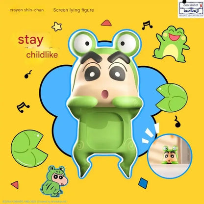 Kucikuji Original Crayon Shin Chan Blind Boxs Toys Kawaii Figures Anime Model Mobile Phone And Computer Screen Car Ornament Toys