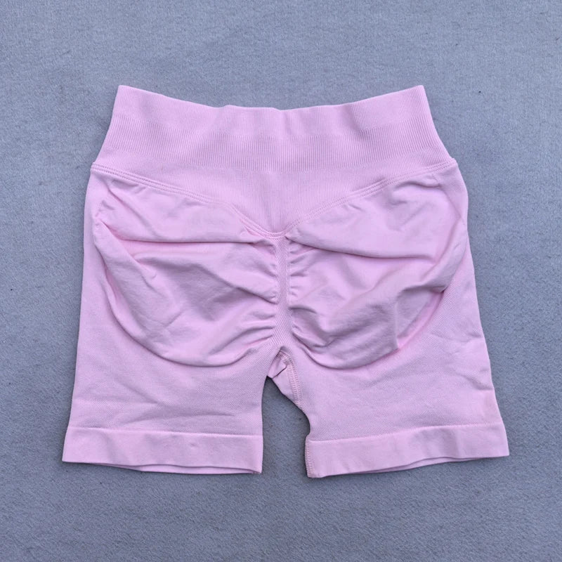 Shorts Women Seamless Yoga Shorts Scrunch Bum Gym Shorts Workout Low Waist Short Leggings Booty Stretch Running Shorts