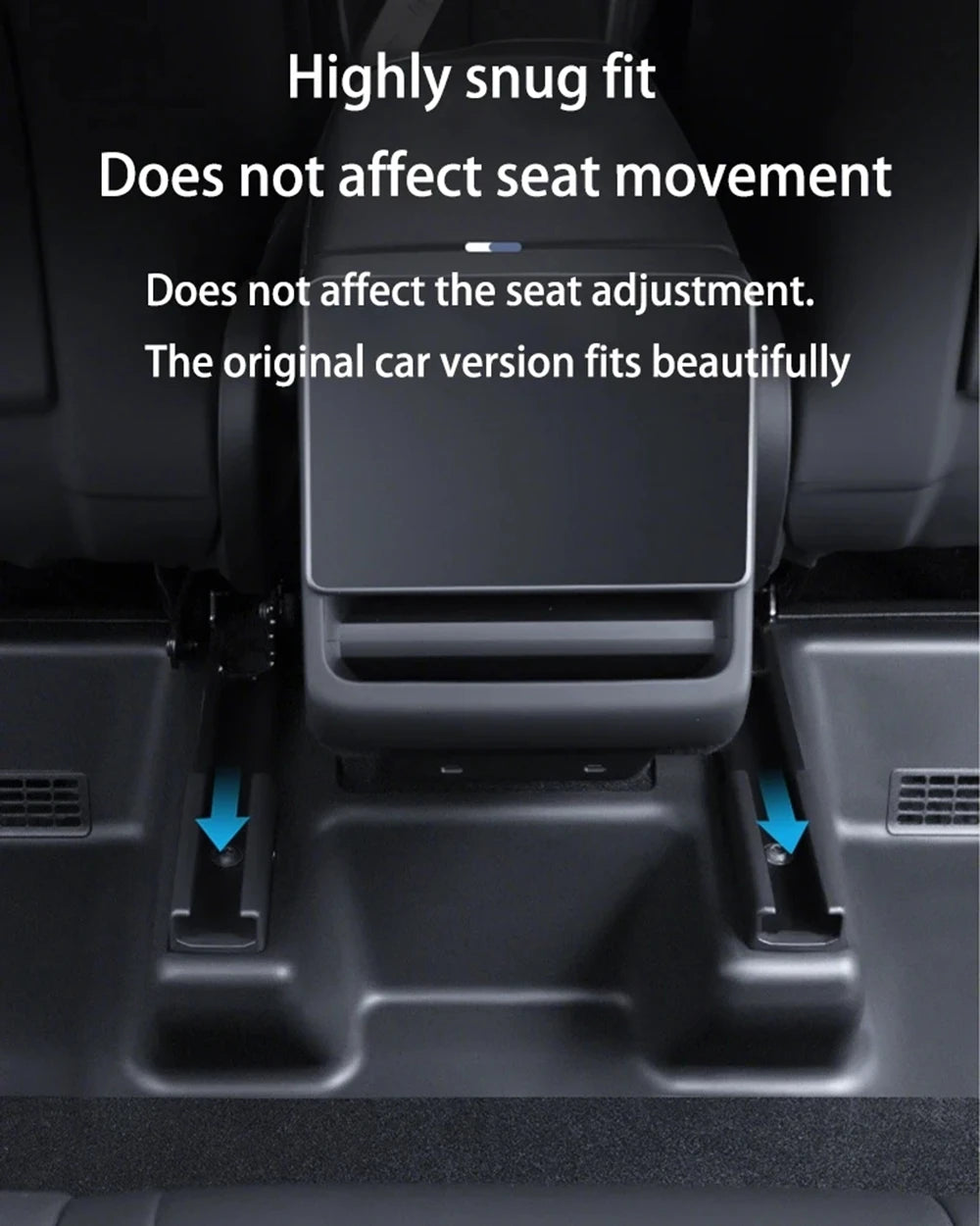 For Tesla Model Y Juniper 2025 2026 Under Seat Corner Guard Seat Slide Rail Protector Cover Anti-Kick Decor Flocking Accessories