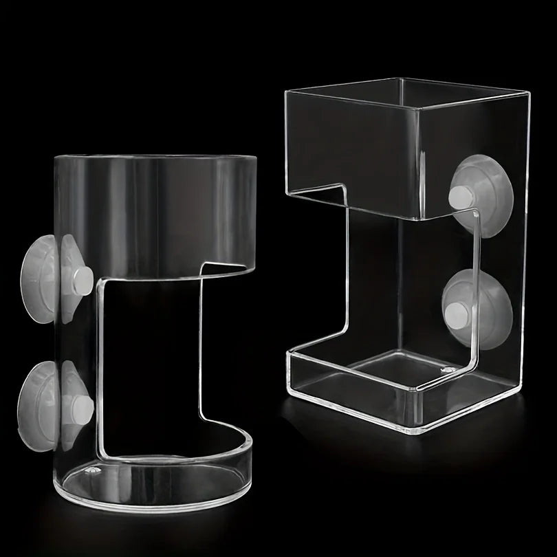 Non-Slip Aquarium Feeder Ring - Essential Fish Feeding Supplies, Floating Food Feeder Square/Round for Fish Tank