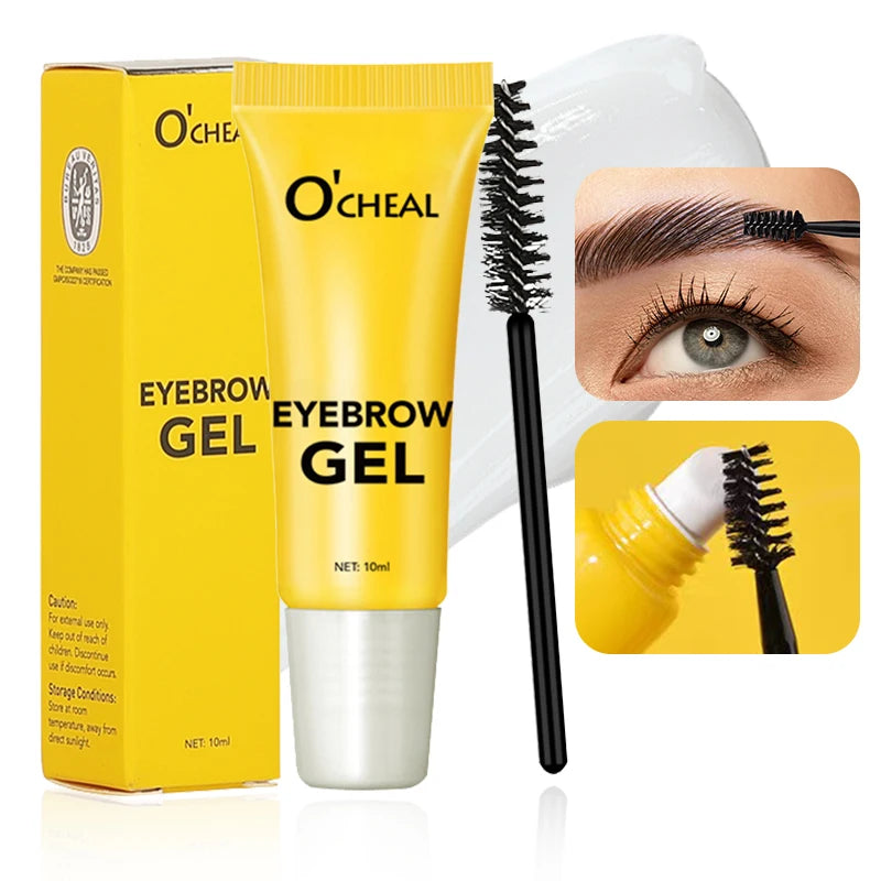 O'CHEAL 3D Eyebrow Gel Colorless Transparent Create Natural Eyebrows Quick-dry Waterproof Long-lasting Thick Full Eyebrow Makeup