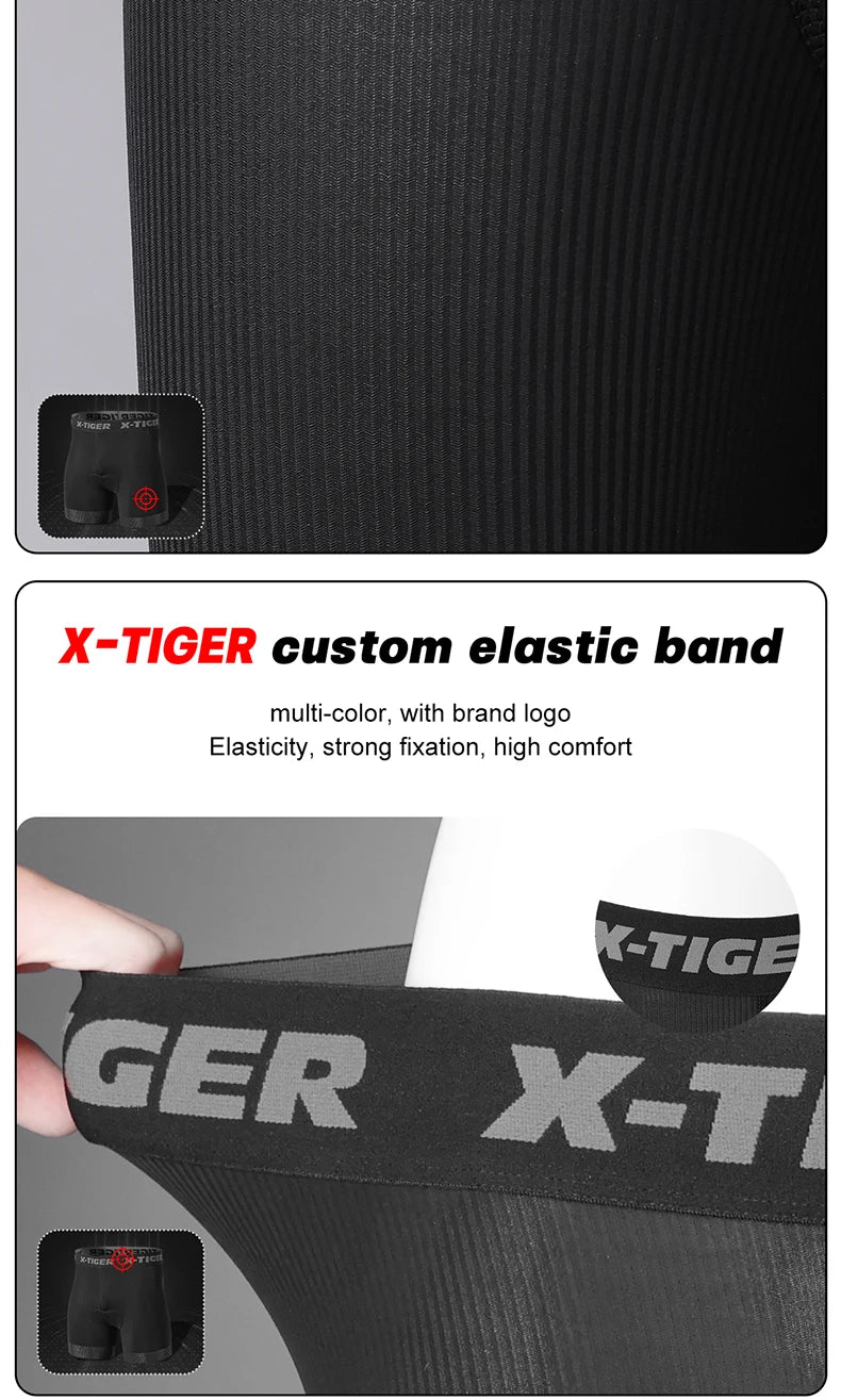 X-TIGER Cycling Shorts Breathable Mesh Cycling Underwear Gel Pad Shockproof MTB Bike Shorts Bicycle Underwear