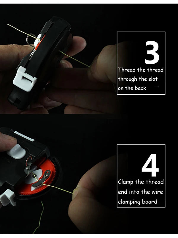 Fishing Automatic Hook Tier Fishing Line Tying Device Portable Electric Fishing Hooks Tie Machine Fishing Tool