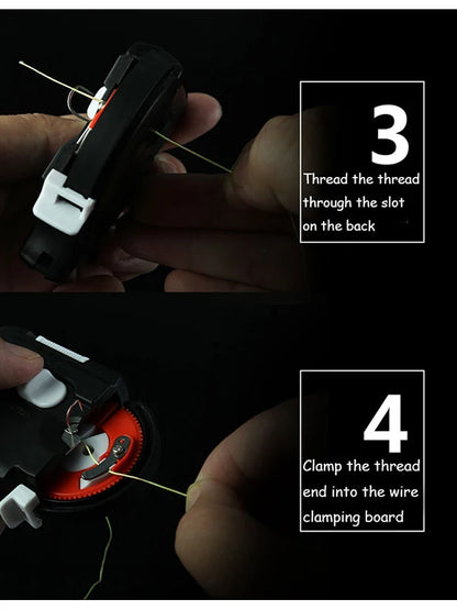 Fishing Automatic Hook Tier Fishing Line Tying Device Portable Electric Fishing Hooks Tie Machine Fishing Tool