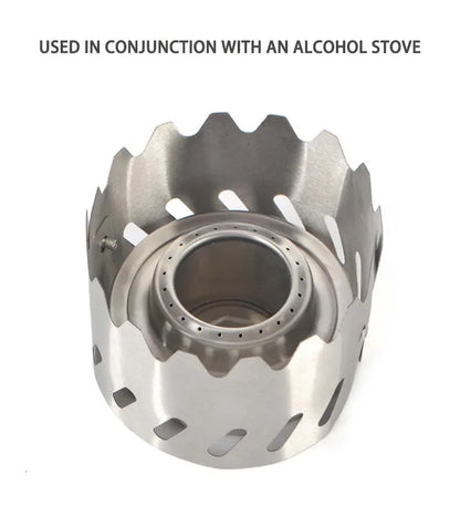 TARKA Portable Wind Shield Suitable For Alcohol Stove Ultralight Rack Stand Windscreen Outdoor Camping Hiking Camping Supplies