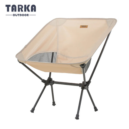 TARKA Foldable Camping Chairs Set Lightweight Folding Chair Ultralight Backpacking Moon Chairs for Garden Picnic Beach Fishing