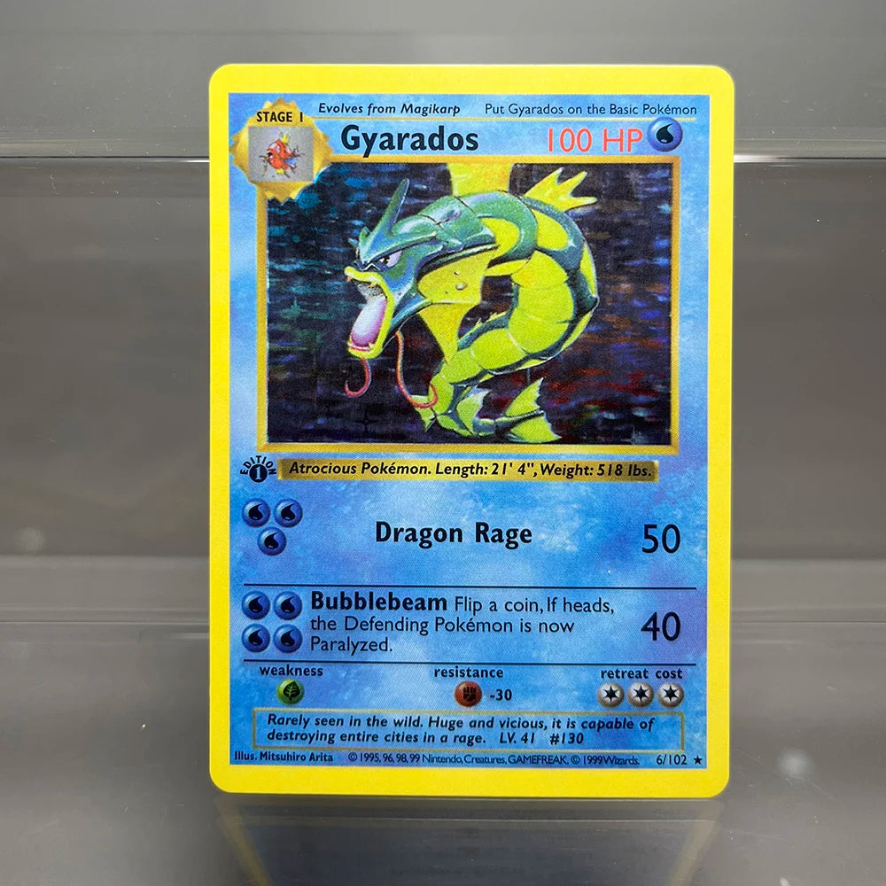 PKM Holographic Single Proxy Cards Lugia Charizard Venusaur Foil Game Collection Cards PTCG Kids Toys
