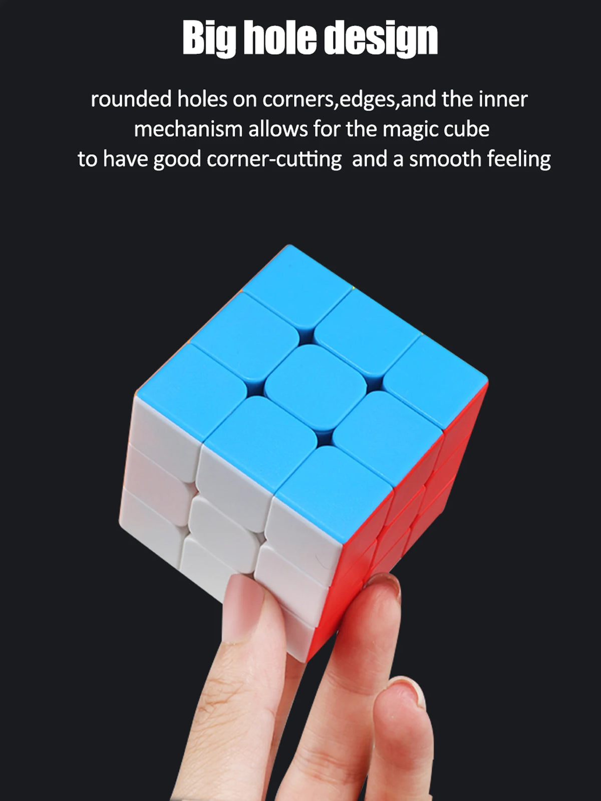 SENGSO Speed Cube 2X2 3x3 4X4 5X5 Cube Pyramid Problem-Solving Brain Teaser, Color-Matching Puzzle Educational Toy