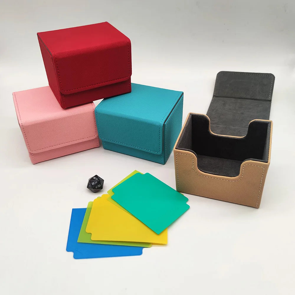 Flap Side Insert Card Collection Box Game Peripheral Magic Card Box Household Small Items Storage Box Desktop Organizer