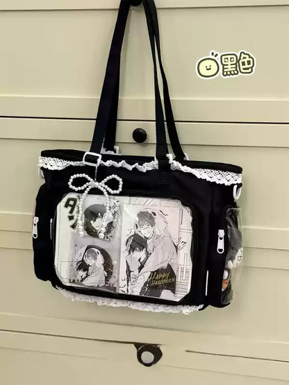 Ballet Girl Has A Large Appetite Itabag Japanese 2D Single Shoulder Cross Body Goods Bag Gift For Friends only no dolls no card