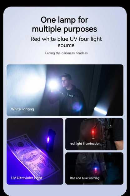 PHILIPS 2025 NEW SFL1121 EDC Flashlight LED Rechargeable Mini EDC Keychain Flashlights Camping Lamp For Hiking Self Defense