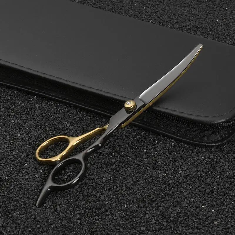 6.5 Inch Pet  Grooming Scissors Kit  Cat Hair Thinning Shear Pet Scissors Set Blackgold  Dog Scissors