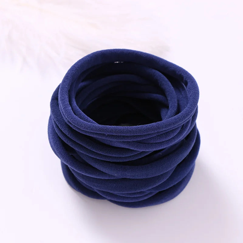 10pcs/lot Nylon Headband Baby Girl Accessories For Children's Hair Elastic Bands For Girls Toddler Headdress Baby Turban
