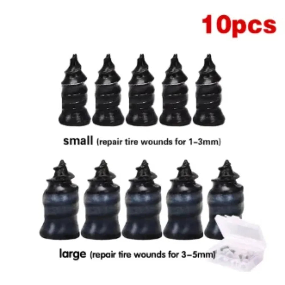 Puncture Repair Kit for Car Vacuum Tire Repair Screws, Quick Fix Self-Service Tire Repair Nails for Flat Tires With Screwdriver