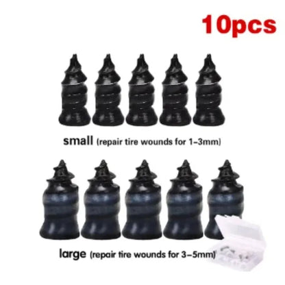 Puncture Repair Kit for Car Vacuum Tire Repair Screws, Quick Fix Self-Service Tire Repair Nails for Flat Tires With Screwdriver
