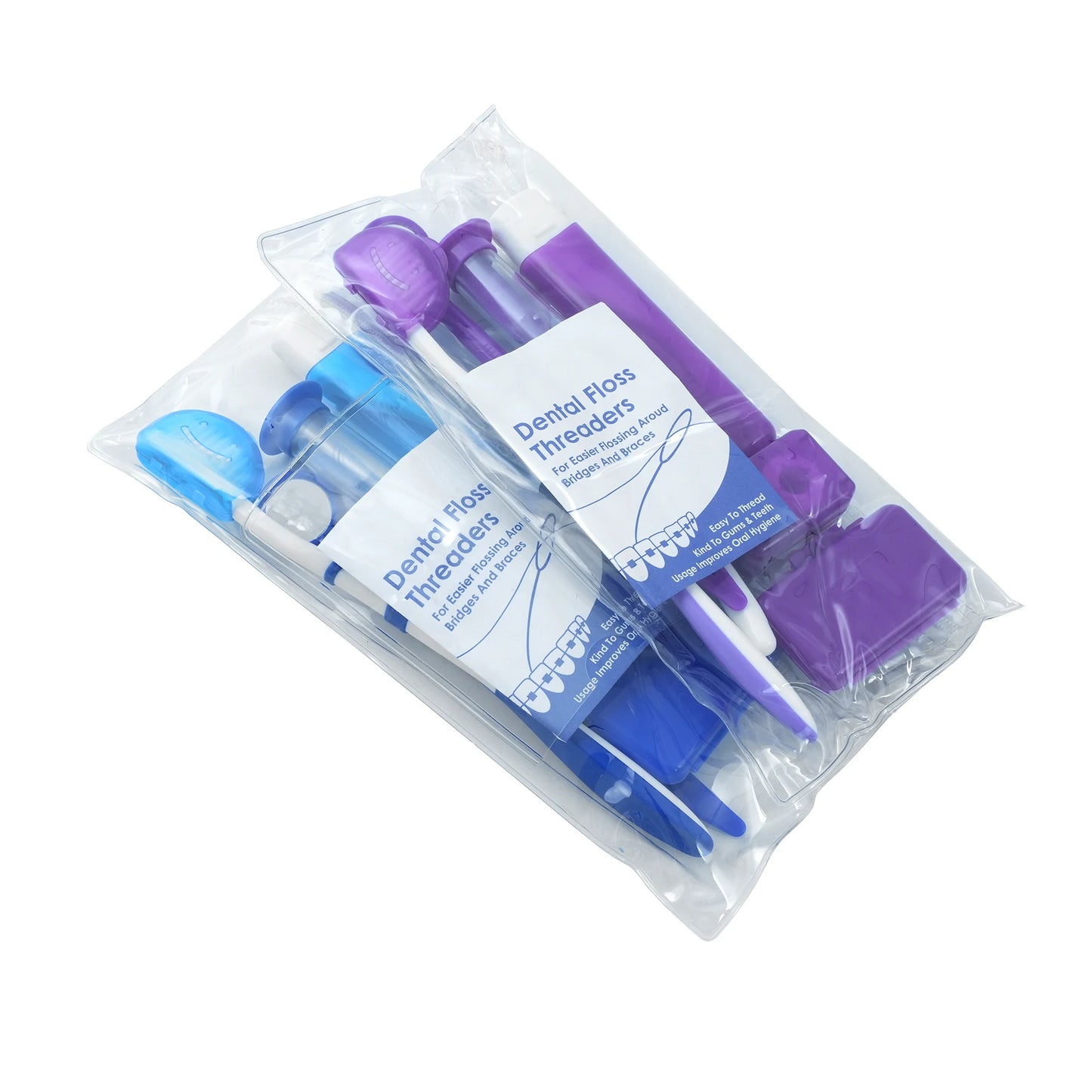 Travel Orthodontic Oral Care Kit Foldable Toothbrush Interdental Brush Dental Floss Ortho Wax Oral Cleaning Teeth Whitening Tool
