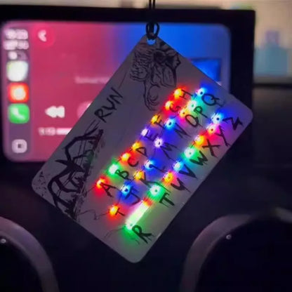 Anime Merchandise Card Light Pendant 26 Letter Light Bag Car Charm for Festival Presents Action Figure Accessory（No lanyard）