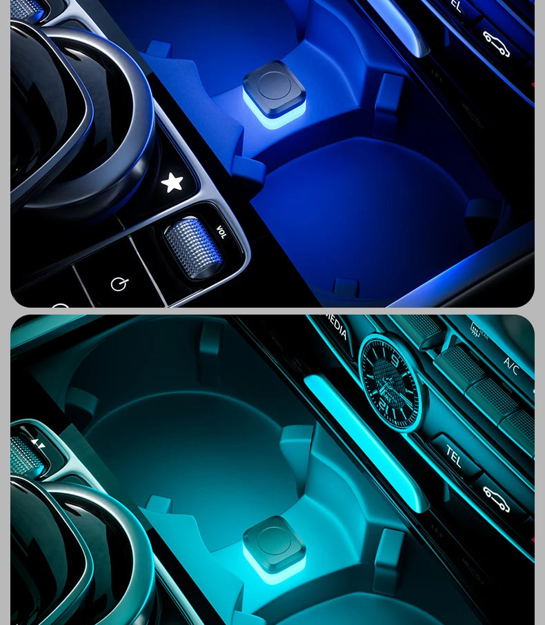 1x Car USB LED Light Mood Lamp Plug Play Universal LED Interior Atmosphere Light Auto Reading Lamp Decorations Decorative Strip