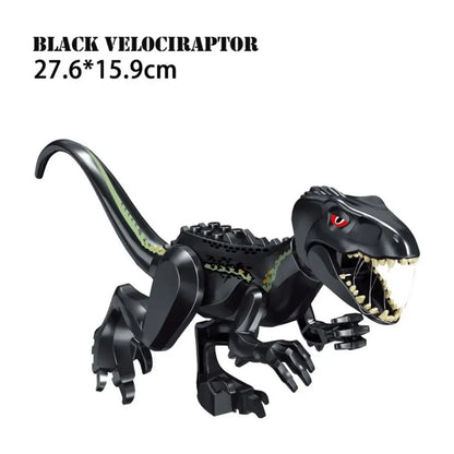 Jurassic World Brutal Raptor Building Blocks Dinosaur Model Tyrannosaurus Indominus T-Rex Assemble Educational Toy For Kids Gift