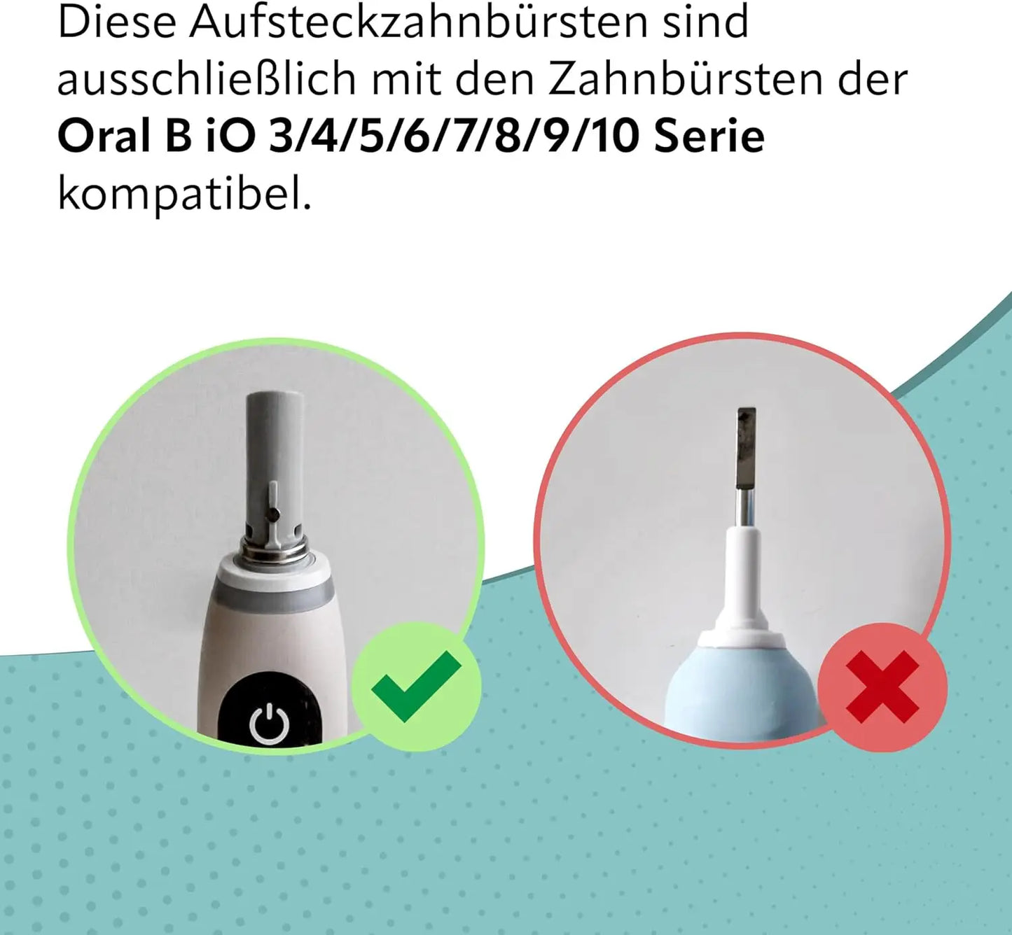4/8pcs Replacement Brush Heads Compatible with Oral-B iO 3/4/5/6/7/8/9/10 Series Electric Toothbrush