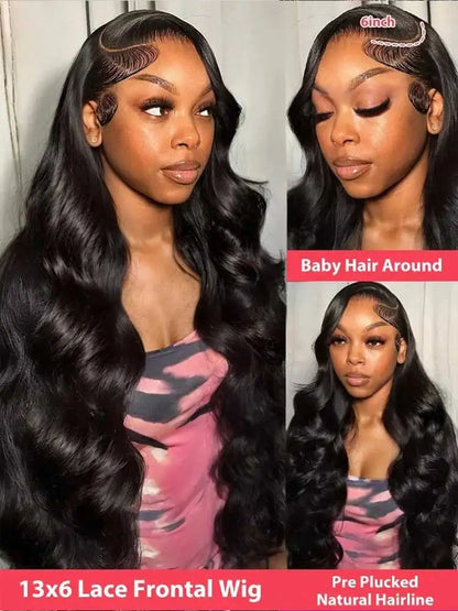40 42 Inch 250% Wear And Go Glueless Wigs Body Wave Human Hair Wigs 13x4 13X6 Wet and Wavy HD Lace Frontal Wigs For Women