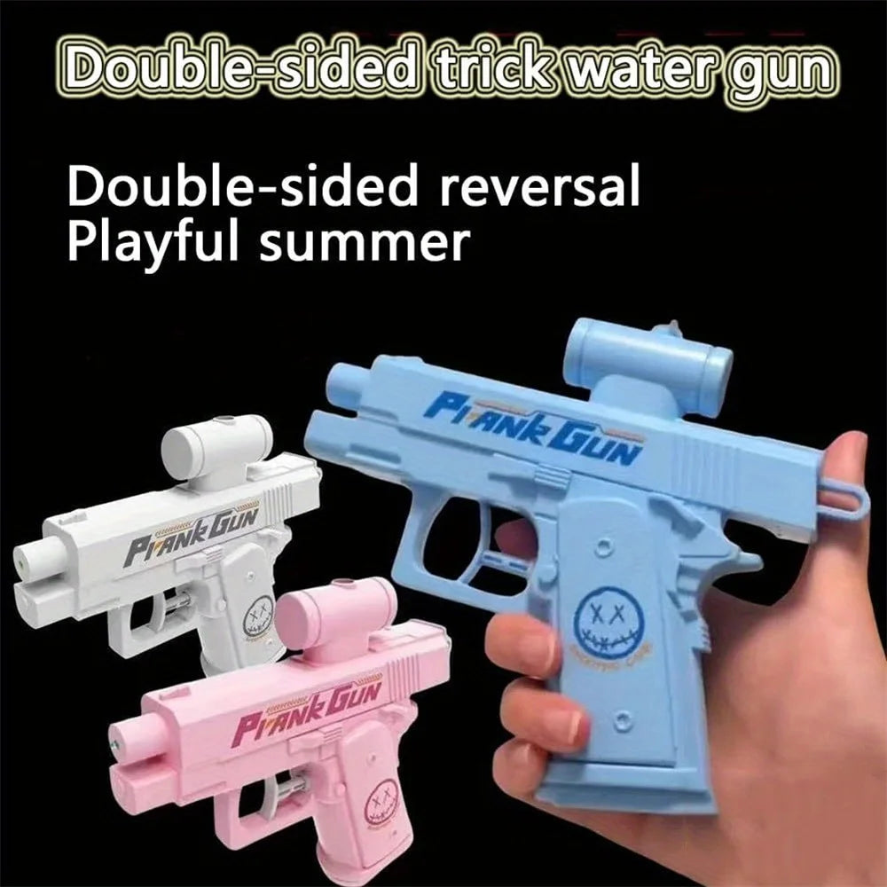 New Outdoor Portable Double-sided Reverse Water Gun Prank Reverse Water Spray Toy CreativeChildren Gift