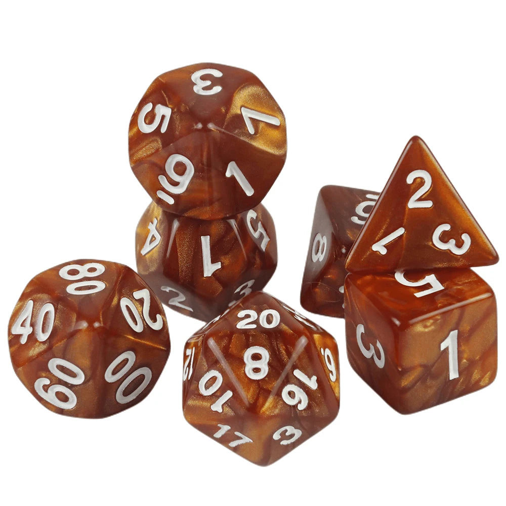Custom Dice DND Marble Dice Various Colours Available And Beautiful Marble Effect Pearl Veins Effect For Party Roll Playing Game