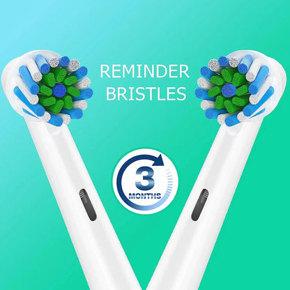 4pcs Toothbrush Head Compatible with Braun Oral B Electric Toothbrush, Replacement Brush Heads for Oral B Vitality Pro 1000 2000